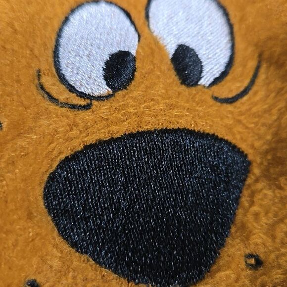 Scooby-Doo Hooded Robe Kids Unisex Fleece Bathrobe Belted Boys Girls Brown Dog - Picture 7 of 15